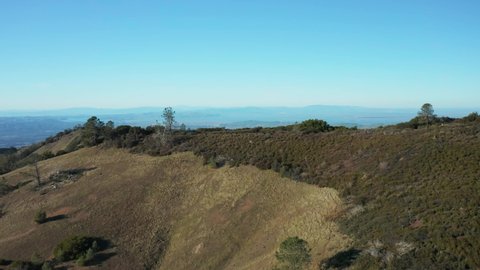 Aerial View from Mt Diablo State Park summit of Clayton, Concord, Martinez, Pittsburg, California, United States of America