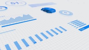 3D animation of rising blue bar graph on white background. ultra HD 4K great for presentations  - Powered by Shutterstock - Get 15% off with code: PIKWIZARD15
