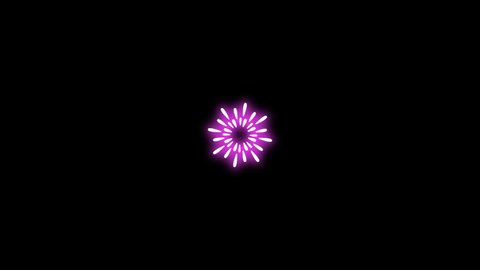 Motion Graphics Fireworks With RGB Color, Template Fireworks For Greeting New Years, 2d Animation Fireworks