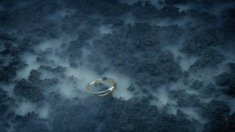 Magic Ring Is Picked Up From Misty Ground