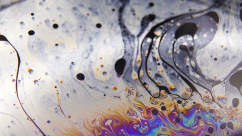Abstract Psychedelic Background. Trippy moving colorful bubbles