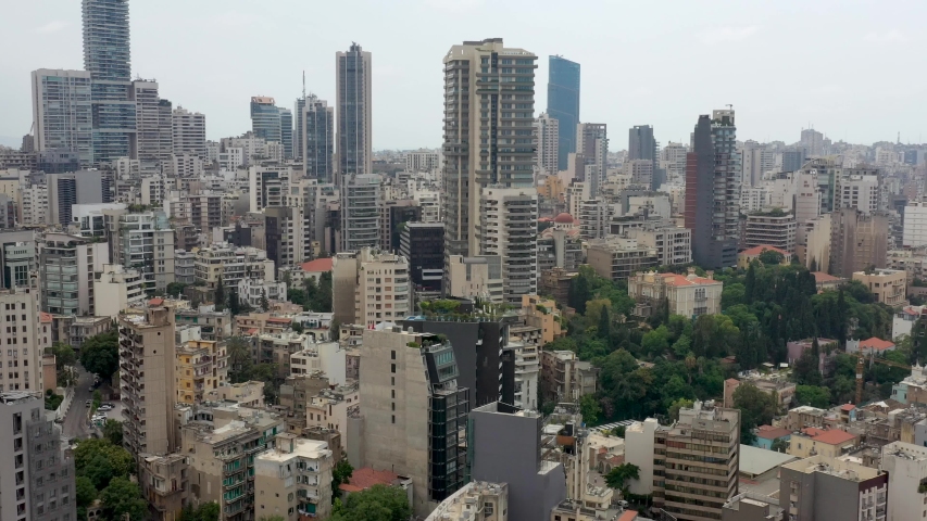 Drone shots of Beirut, Lebanon