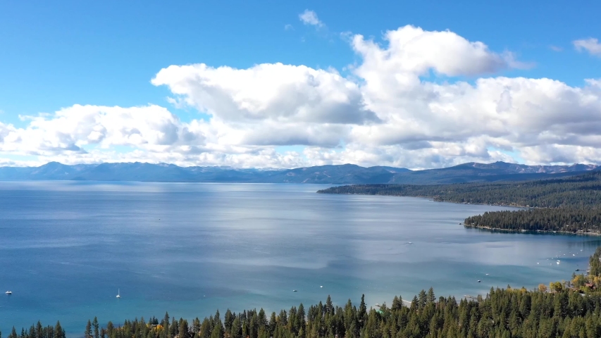 Aerial time-lapse over Lake Tahoe