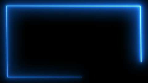Banner Blue futuristic interface dashboard digital ai series colorful neon glow loop background abstract motion screen animated box shapes lines design laser animation tv spectrum 4K