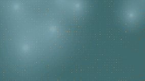 Abstract blue tech minimal motion background with bronze stripes and dots. Video animation Ultra HD 4K 3840x2160