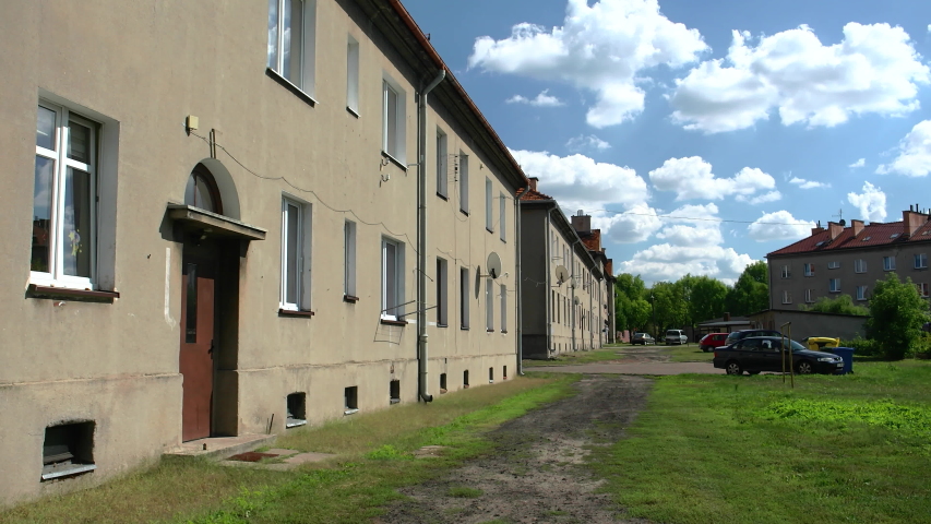 
multi-family buildings in the old railway district