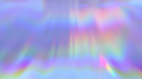 Rainbow refraction. Glass dispersion. Holographic Rainbow foil. Color looping animation background