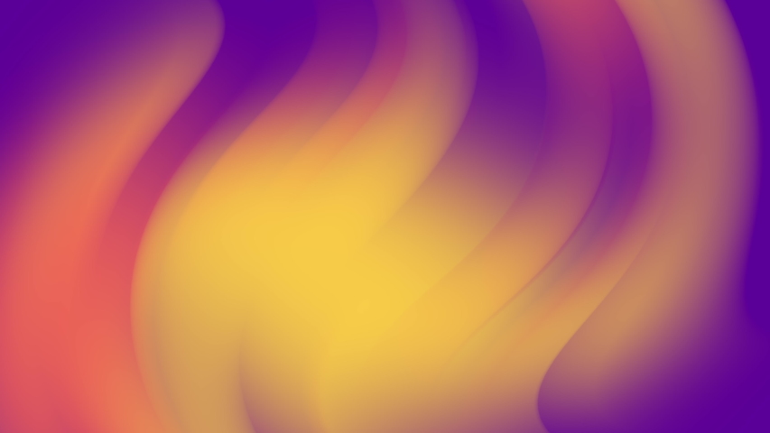 Psychedelic animated background. Motion design template. Colorful background with trendy flowers. Moving random wavy texture. 3d redering