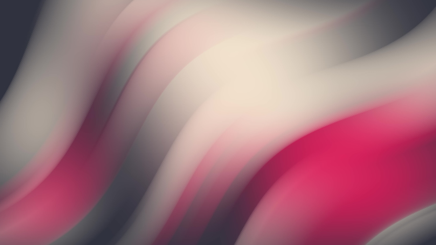 Psychedelic animated background. Motion design template. Colorful background with trendy flowers. Moving random wavy texture. 3d redering