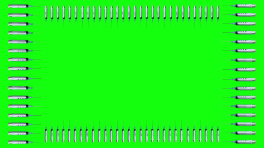 Syringe frame on the green screen, a Healthcare Video by Kmeel films