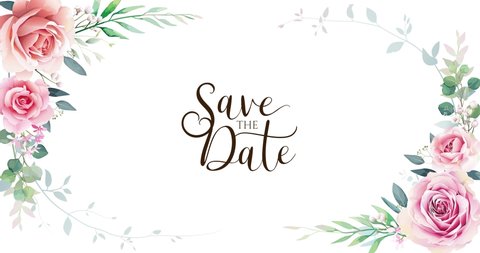 62 Save Date Wedding Green White Stock Video Footage - 4K and HD Video  Clips | Shutterstock