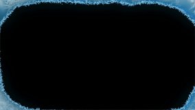 Realistic Animation video of freezing from Border to Center on screen. 4k UHD - Powered by Shutterstock - Get 15% off with code: PIKWIZARD15