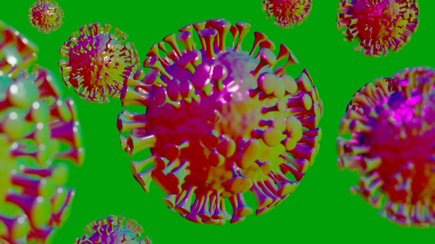 Coronaviruses (covid-19) Animation Rotating On Stock Footage Video (100 ...