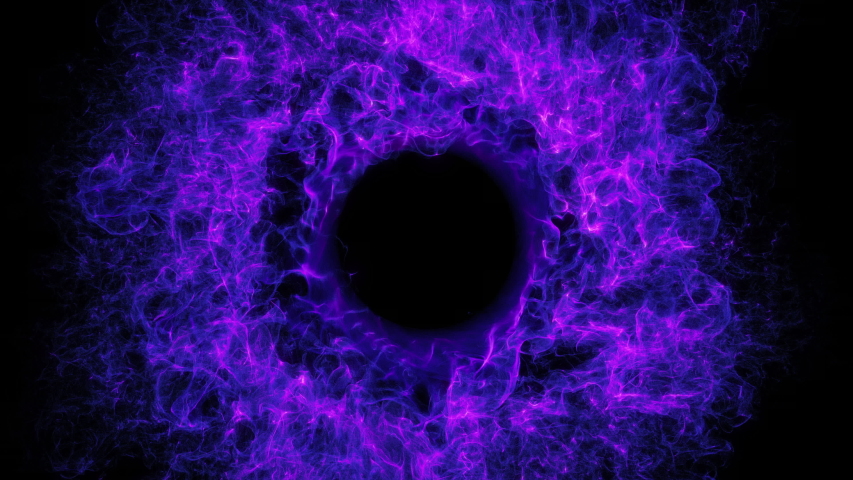 Plasma Fire Circle. Purple Magic Stock Footage Video (100% Royalty-free 