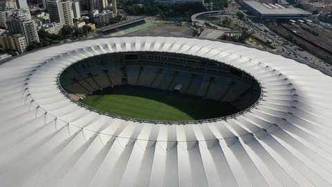 City of Rio de Janeiro, Brazil, 9 June 2019: Maracana Stadium. Brazilian soccer. Football stadiums in the world.