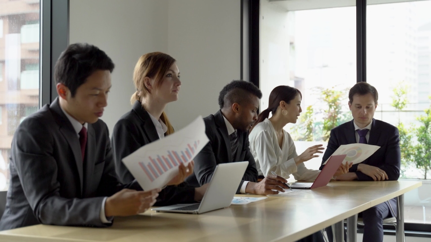 Global business people meeting in office | Shutterstock HD Video #1050848434