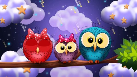 62 Cute Cartoon Owl Blue Stock Video Footage - 4K and HD Video Clips |  Shutterstock