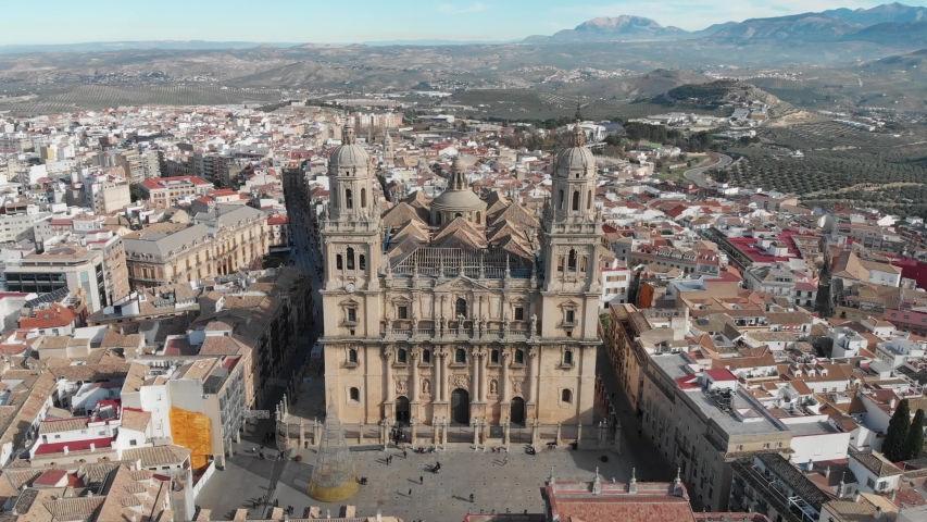 Beautiful shoots of Jaen - Spain focus on Jaen cathedral in Santa Maria Square.
Flying with a drone to show the architecture and the city, shoots are done by day and night on Christmas period.