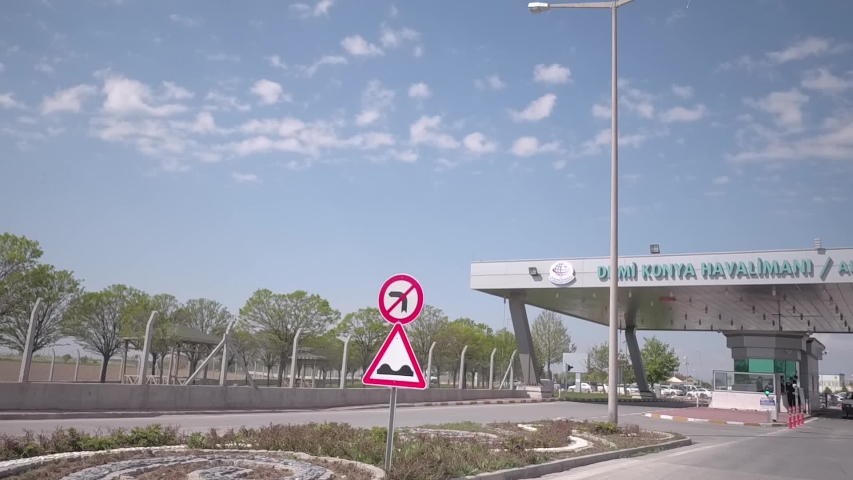 travel by vehicle..  airport entrance