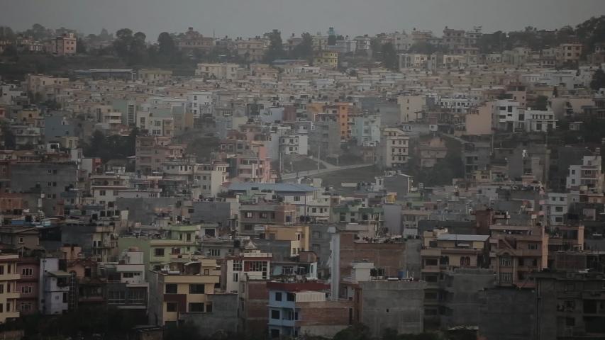 High density houses in Kathmandu, Nepal, Asia.