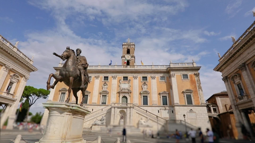 Palace of Senators, Bell Tower of the Senators Palace Rome, Italy