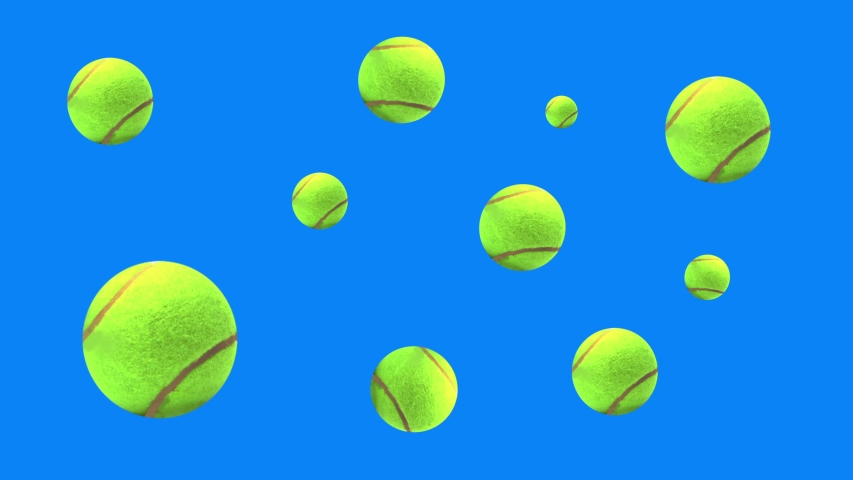 Video Stok group animated tennis balls elements on (100% Tanpa Royalti) 105...