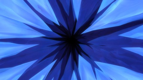 Abstract Reflective Shiny Crystal Tunnel Cave of Jagged Spikes - 4K Seamless Loop Motion Background Animation