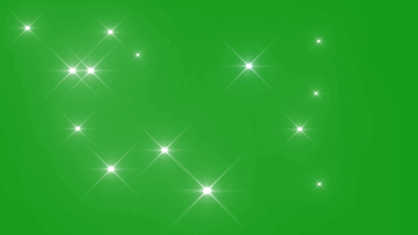 Shining stars motion graphics with green screen background Royalty-Free Stock Footage #1050995239