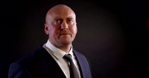 Respectable Man Business Suite Correcting Tie Stock Footage Video (100% ...
