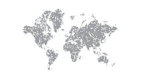 Dynamic motion animation of a pixel map of world map. The appearance of Italy is animated in scale and opacity with blur. 4K UHD clip video animation. Map with light medical concept for Covid-19 - Powered by Shutterstock - Get 15% off with code: PIKWIZARD15