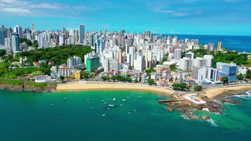 Coastline, Cityscape, And Landscape Of Salvador, Brazil Image - Free 