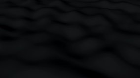 Abstract 3d animation of black liquid background in minimal style.