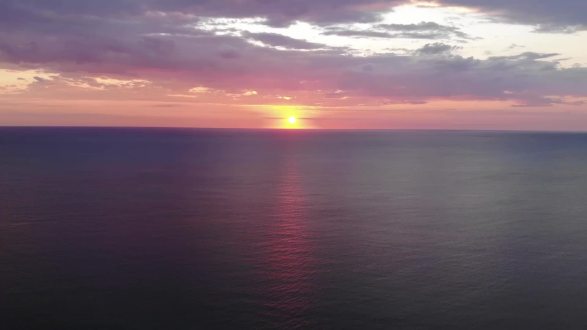 
Madagascar awesome purple Sunset boat
