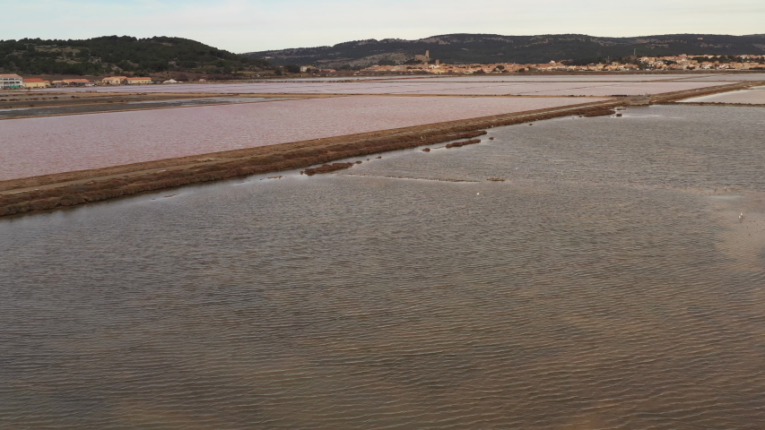 Aerial shot of Gruissan