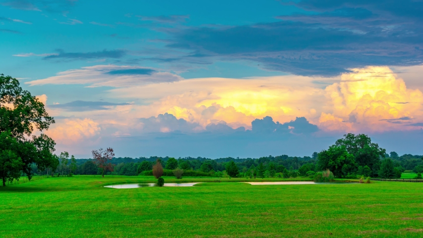 Georgia Green Park Lake Sunset Time Lapse Timelapse Time-lapse 4K