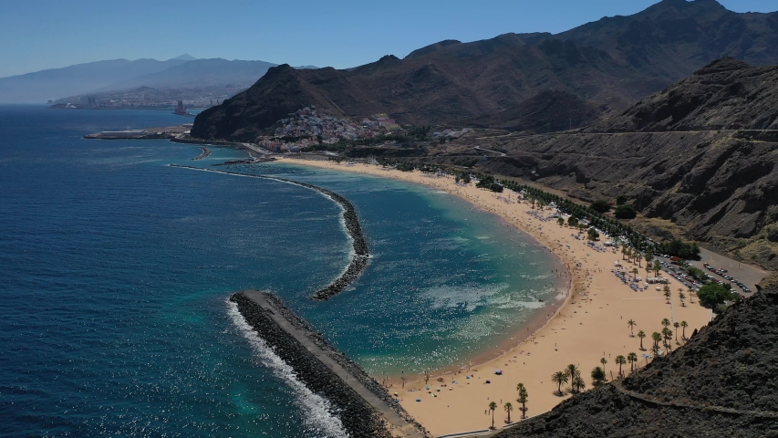 Playa de Las Teresitas in Santa Cruz de Tenerife, Spain image - Free ...