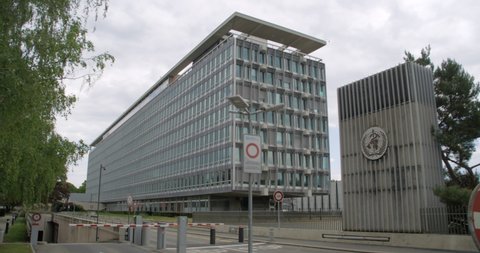 GENEVA, 24 APRIL 2020, COVID-19 : World Health Organization headquarters in Geneva, Switzerland