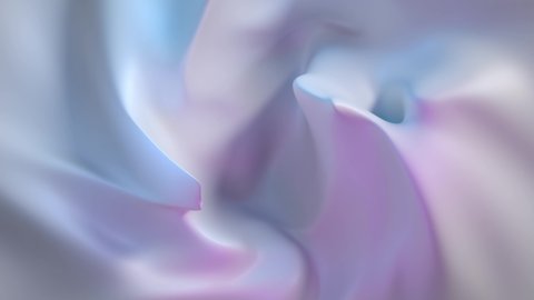 
3d smooth elegant render of wavy fliud surface. Bright light. Blue and purple colors.
