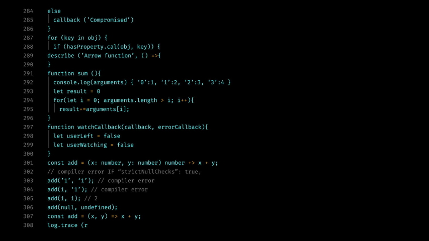 JavaScript Source Code Screen. 60 seconds of random JavaScript being generated in 16:9 screen format. Ideal for playback on a computer screen to show code being run or built.
 | Shutterstock HD Video #1051339168
