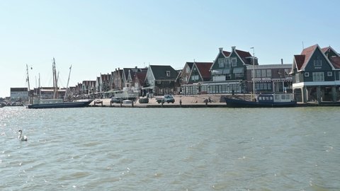 Volendam, the Netherlands, _ april 28 2020 - Volendam, traditional dutch fishing village