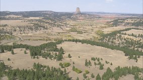 AERIAL United States-Approach To The Devil's Tower 2012