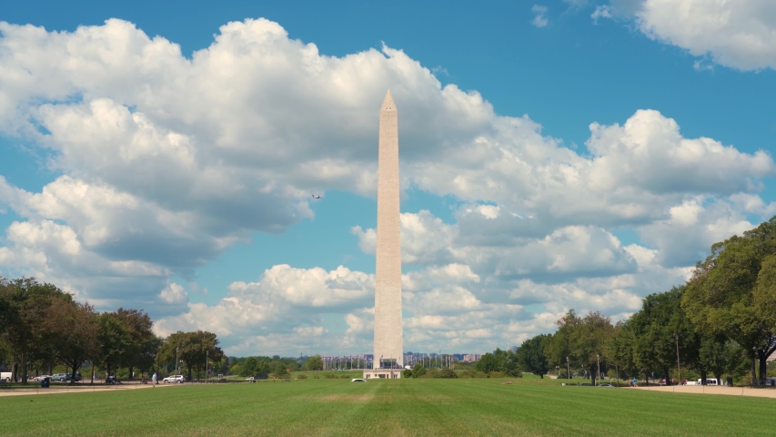 The Washington Monument is an obelisk on the National Mall in Washington, D.C., built to commemorate George Washington, once commander-in-chief of the Continental Army and the first president.