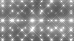 Disco spectrum lights concert spot bulb. Abstract motion background in silver colors, shining lights. Bright grey flood lights flashing. Seamless loop. More sets footage in my portfolio.