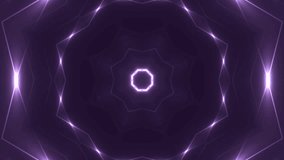Fractal violet kaleidoscopic background. Background motion with fractal design. Disco spectrum lights concert spot bulb. More sets footage in my portfolio.