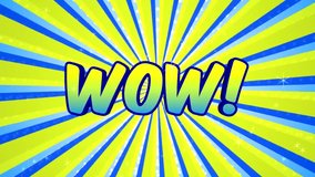 WOW TEXT BACKGROUND COMIC SUN RAYS - Powered by Shutterstock - Get 15% off with code: PIKWIZARD15