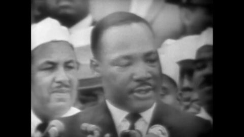 CIRCA 1963 - In his speech at the March on Washington for Jobs and Freedom, Martin Luther King speaks on the importance of faith.