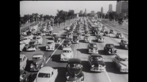 CIRCA 1954 - The inconveniences of driving, such as traffic jams and parking tickets, threaten to overshadow the joys of having a car.