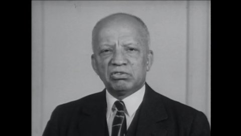 CIRCA 1945 - Historian Dr. Carter Woodson explains why he initiated Negro History Week, which would ultimately become Black History Month.