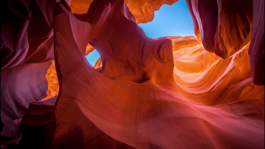 Antelope Canyon natural rock formation , Arizona, USA Royalty-Free Stock Footage #1051527469