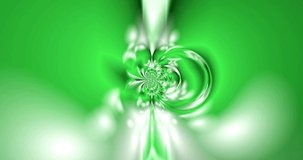 Artistic green fractal, abstract nature, futuristic motion footage, modern music psychedelic background, beauty colorful animation